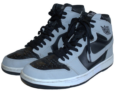 Nike Air Jordan 1 Retro OG High Mens Size 8.5 Black Basketball Shoes Sneakers