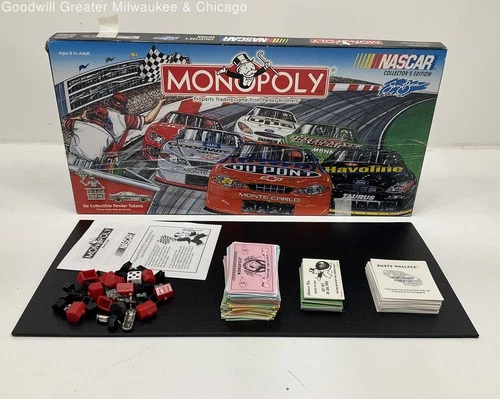VTG 2002 Parker Brothers NASCAR Collector's Edition Monopoly Board Game IOB