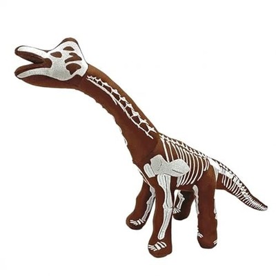 Takeoff Bone Museum Brachiosaurus Plüschtier (klein) mit realistischer Stickerei