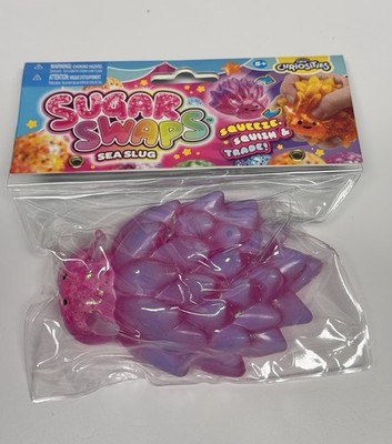 New Sugar Swaps Pink Sea Slug Snail Squeeze Squish Fidget Orb Curiosities Toy