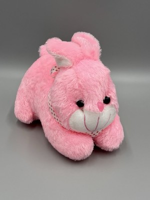 Pink And White Adorable Bunny Rabbit Plush 8  Stuffed Animal No Tag