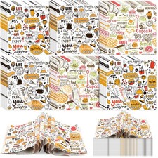 600 Pcs Deli Wax Paper Sheets 12 x 12 Inch Sandwich Wrap Paper Grease Proof D...