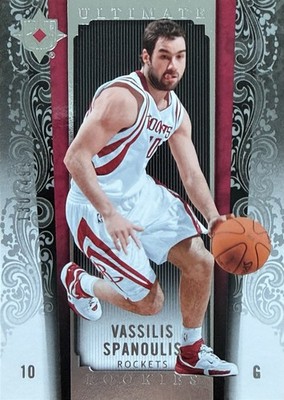 2006-07 Upper Deck Ultimate Collection #/499 VASSILIS SPANOULIS Houston Rockets