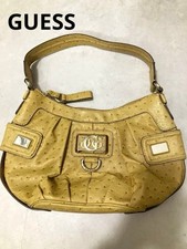 GUESS Shoulder bag Ostrich Decorative buckle pocket Authentic From Japan