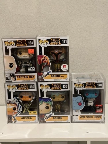 Star Wars Rebels Funko Lot THRAWN 170 REX 164 AHSOKA 130 SABINE Vaulted