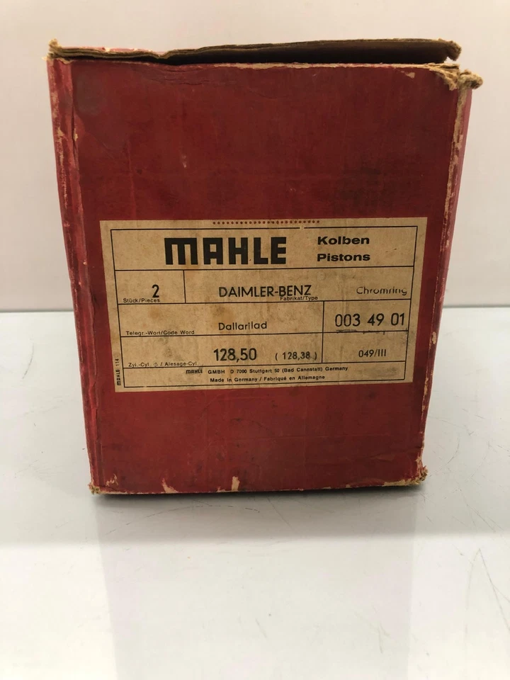 Conjunto de pistão Mahle original 0034901 para Daimler-Benz 128,38 mm 87-176907-10 pesado - Imagem 3 de 4
