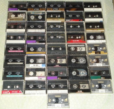 Lot of 41 CrO2 Type II Cassette Tapes - TDK Sony Maxell BASF - All tested