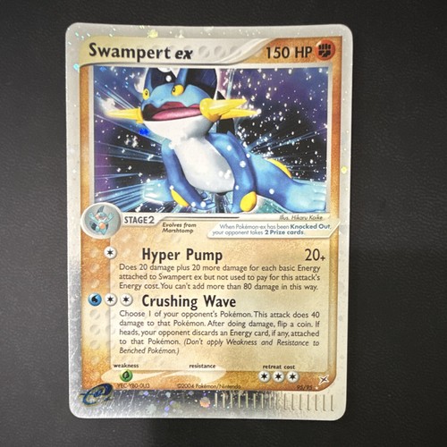 Swampert EX 95/95 EX Team Magma vs Team Aqua 150 HP English 2004 Pokemon TCG