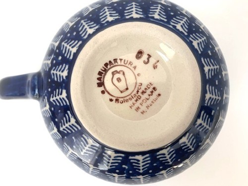 Polish Pottery Christmas Holly Berries Mug 16oz Boleslawiec - Imagen 5 de 7