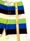 Sports Essentials    Size S  Bold Striped Board Shorts - Black, White, Lime,Blue — photo 7