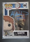 Funko Pop! Demon Slayer Sabito Hand Signed by Max Mittelman COA w/Protector