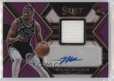 2022-23 Panini Select Rookie Jersey Purple Prizm 96/99 Malaki Branham Auto 1u6