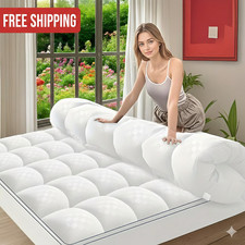 Mattress Topper, Extra Thick Mattress Pad Pillow Top Mattress Cover  TWIN