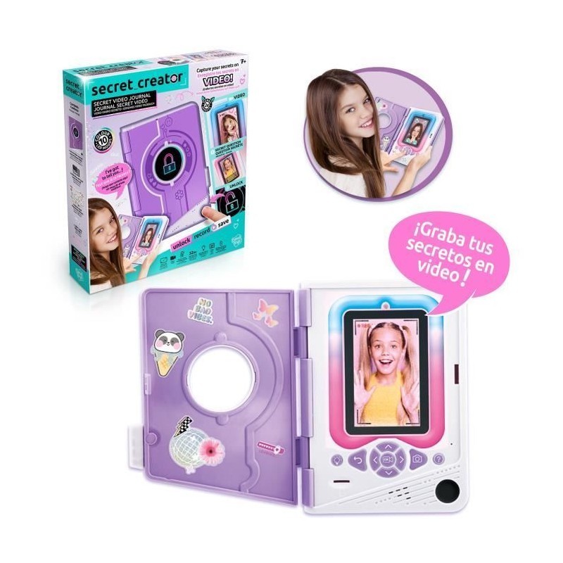 Journal secret vidéo Canal Toys avec caméra et code secret INF 043