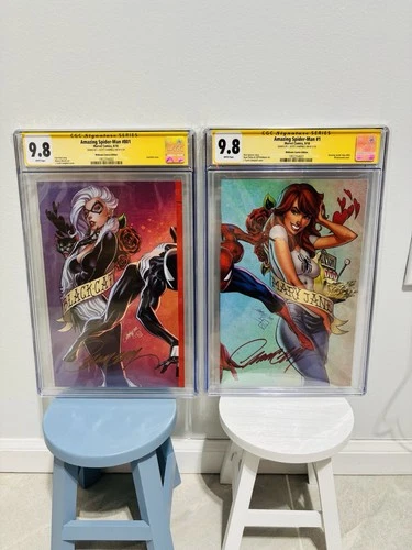 Amazing Spider-Man #801 & Amazing Spider-Man #1 CGC 9.8 SS Signed Campbell Lot