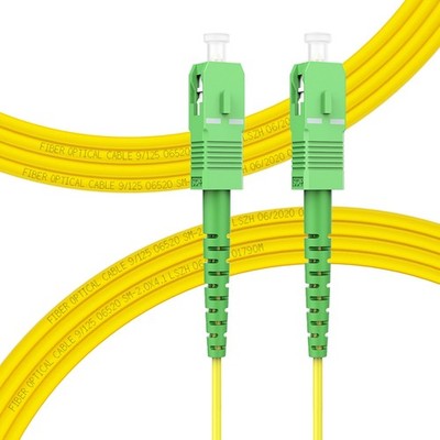 - 5m/16ft SC/APC to SC/APC Fiber Optic Internet Cable, Single Mode Fiber Patc...