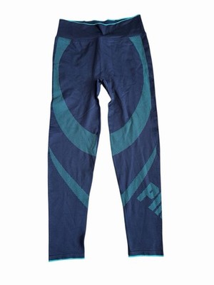 PINK Active Victoria s Secret Leggings Women Large Navy Blue Athletic Yoga Pants
