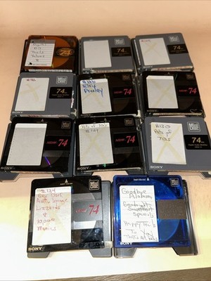 Lot De 5 MiniDisc Sony MD ES 74 Minutes - Neufs Sous Blister - 250922