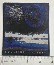 Darkthrone Soulside Journey toppa tessuta bordo nero 