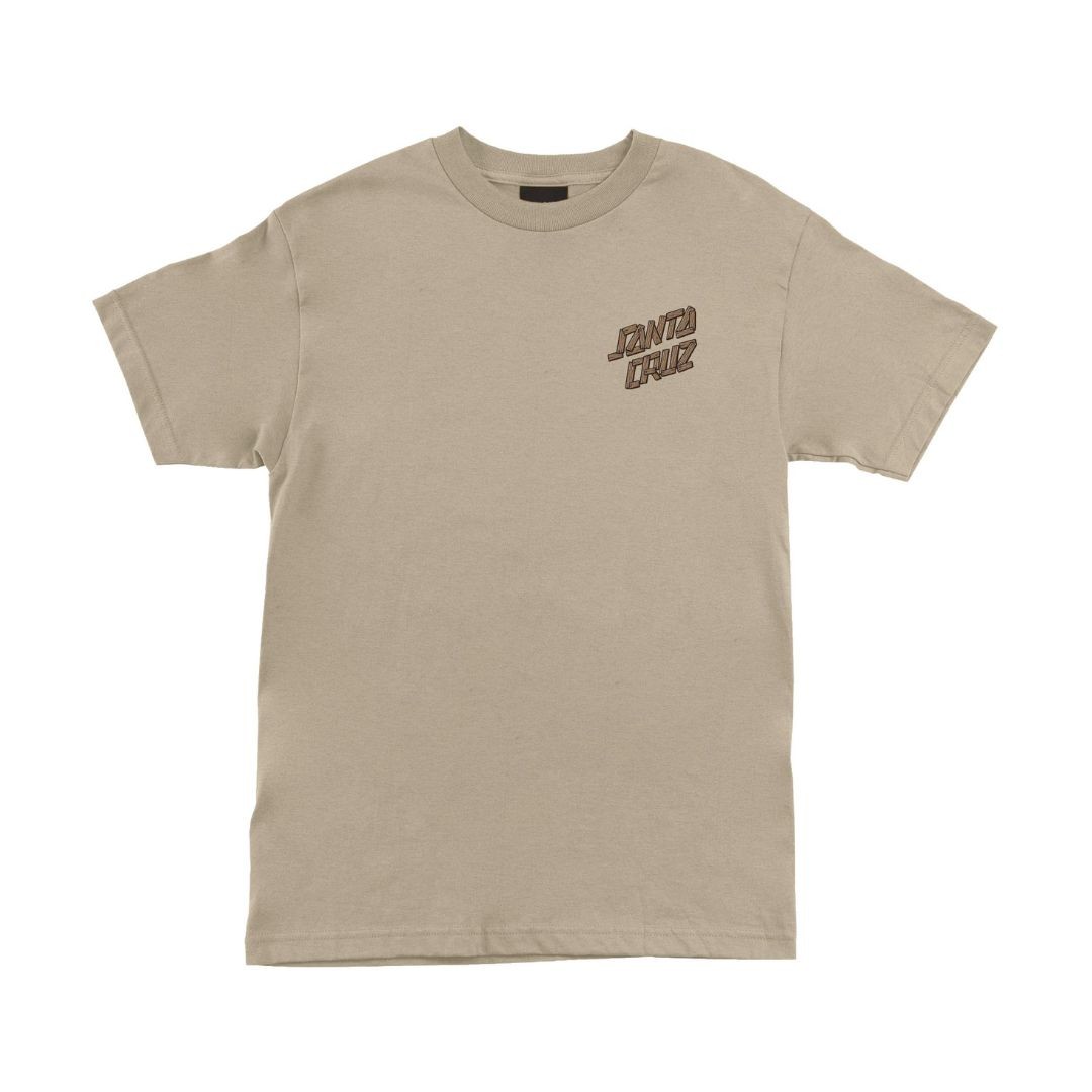 Santa Cruz Screaming Grizzly Short Sleeve Heavyweight T-Shirt Sand