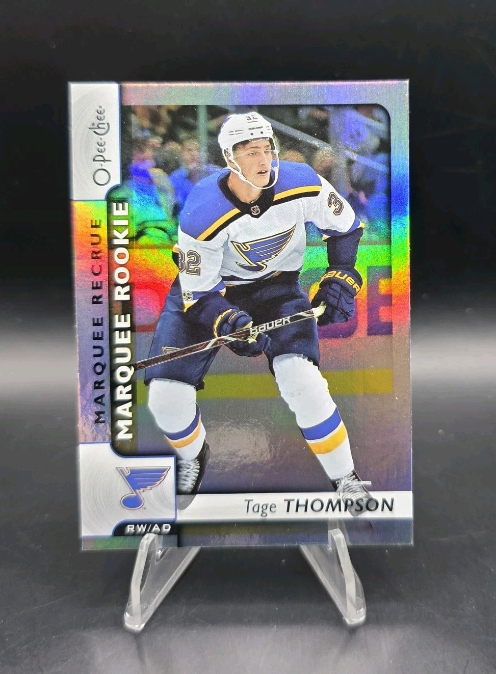 2017-18 O-Pee-Chee Update Marquee Rookie Rainbow Foil Tage Thompson #618 RC