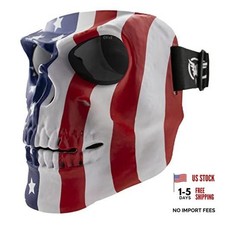 Skull Mask Motorcycle Full Face Coverage Riding Goggles Multicolor-smoke