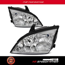 Headlights Assembly For 2005-2007 Ford Focus Chrome Housing Lr Pair New Headlights Assembly For 2005-2007 Ford Focus Chrome Housing Lr Pair New
