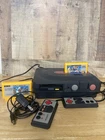 SHARP TWIN FAMICOM Console system AN-500-B Black Japanese Vintage w Games Works