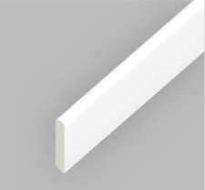 115 cm ( 1.15 metre ) - 30mm PVC plastic Trim - White delivered in flat pack
