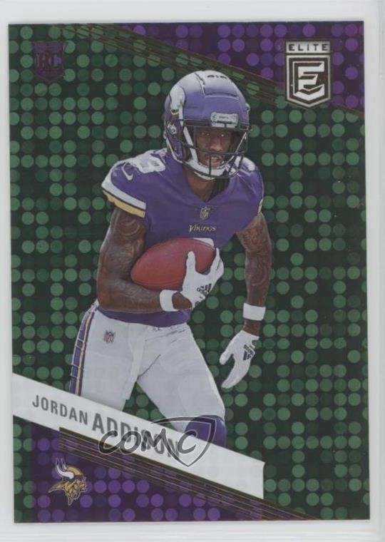 2023 Panini Donruss Elite Rookies Green Disco Jordan Addison #157 1a7j
