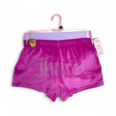 JUICY COUTURE BLACK & PINK VELOUR RHINSTONES LOGO~JC1751~ SLEEP