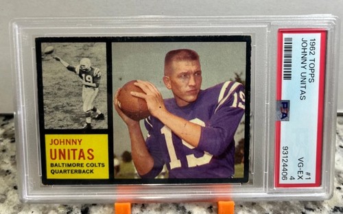 Johnny Unitas #1 1962 Topps card