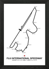 Fuji Speedway Framed Wall Art Poster Canvas Print Picture