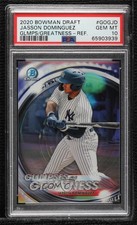 2020 Bowman Draft Glimpses of Greatness Refractor Jasson Dominguez PSA 10 8uc