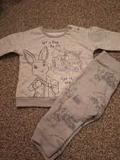 baby boy 3-6 months set long sleeved top and trousers