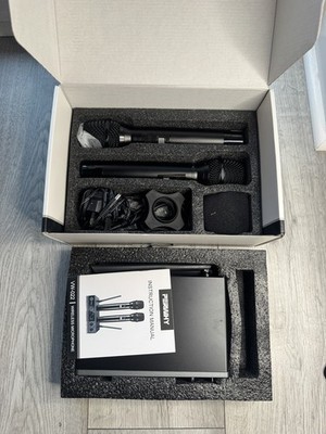 PERWHY UHF Funkmikrofon, Metall professionelles Zweikanal-Handmikrofon