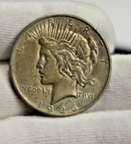 1926 US Peace Silver Dollar $1 XF+ (Cleaned, Retoned)