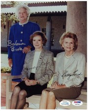 First Ladies Autograph Autographed 8x10 Photo Bush Carter Ford ACOA PSA