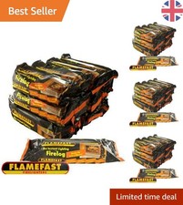 4 Smokeless Logs Plus 4 Firelighters – 2-Hour Burn for Clean Outdoor Enjoyment 6.75 per lighter