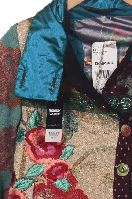 Desigual Mantel Damen Jacke Parka Gr. 44 Baumwolle Wolle Mehrfarbig #24pqqz1