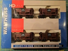HO SCALE, WALTHERS 24' ORE CARS, 4 PACK