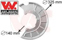 VAN Wezel 7622371 Spritzblech FüR Bremsscheibe