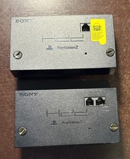 Sony PS2 PlayStation 2 Network HDD Ethernet Adapter Port Black- Lot of 2