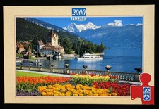 Vintage - FX Schmid puzzle - "Oberhofen Castle/Switzerland" 2000 pieces