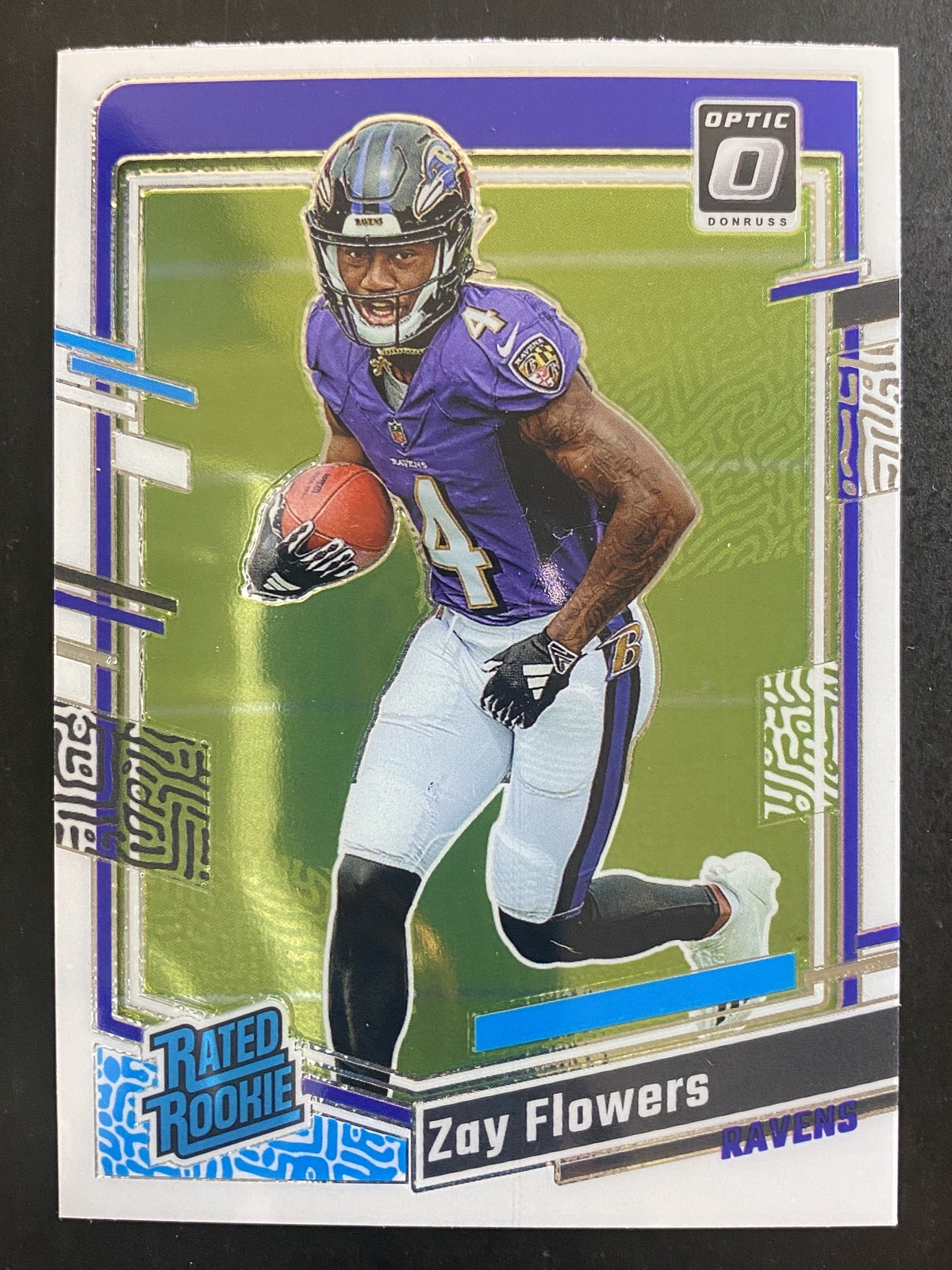Zay Flowers 2023 Donruss Optic Football Rated Rookie Baltimore Ravens #210