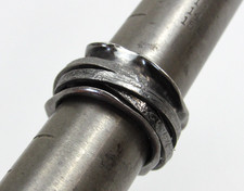 Jacmel Mauritius JCM Modernist Sterling Silver Ring Spinner Italy 925 Size 7.25