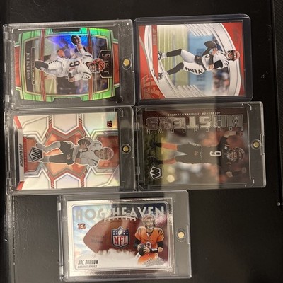 5 Card Lot - Joe Burrow #9 Neon Green Die-cut /349 TMJB HHJBW #39 #37 Bengals