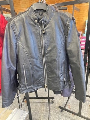 Womans S leather biker jacket Street & Steel, LIKE NEW, worn twice.  With liner