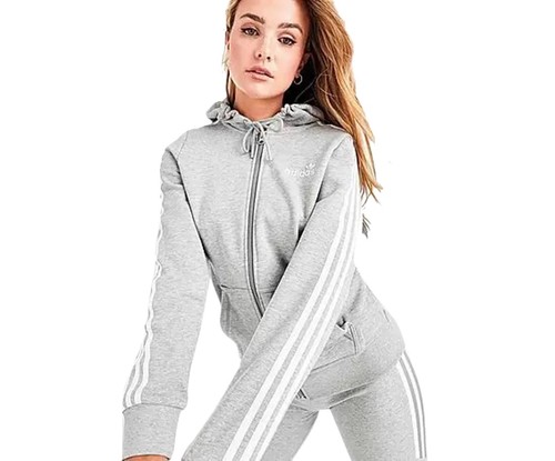 Adidas Originals 3-Stripes Full-Zip Womens Active Hoodies