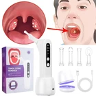Electronic Vacuum Tonsil Stone Remover Kit LED Light 3 Mode Tonsil Stone Cleaner